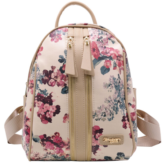 CANDY BACKPACK - FLORAL E, BEIGE [WHATSAPP TO PRE ORDER]